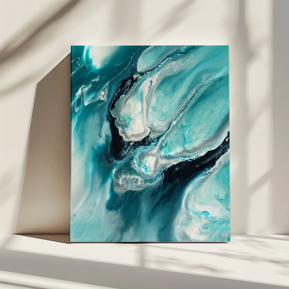 Oceaan Teal Aqua Turquoise "Ocean Teal" | Canvas