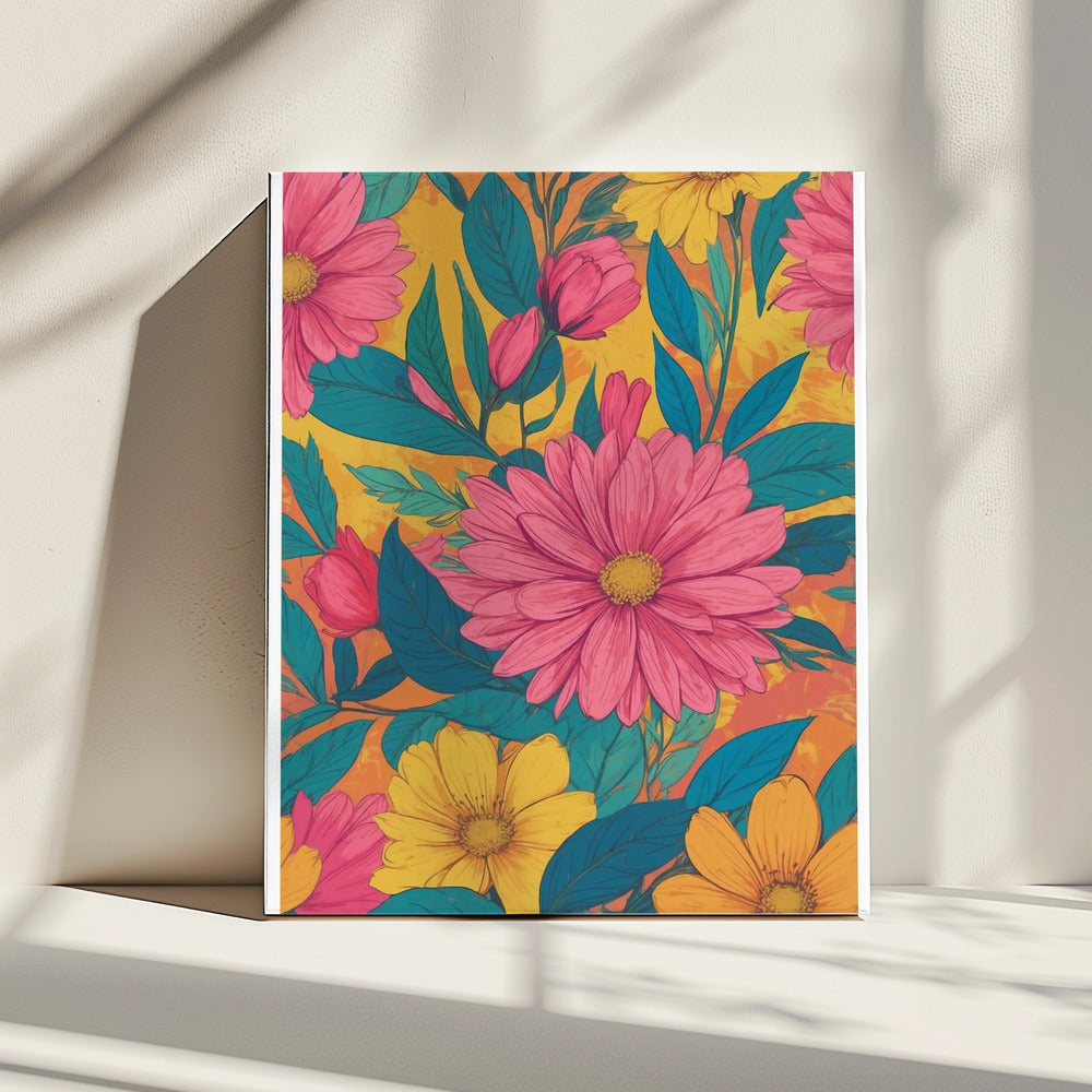 Bloeiende Straling | Canvas
