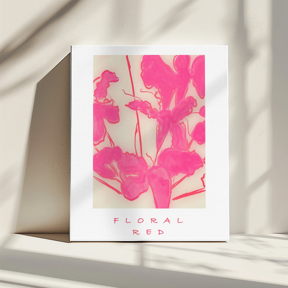 Bloemenrood | Canvas