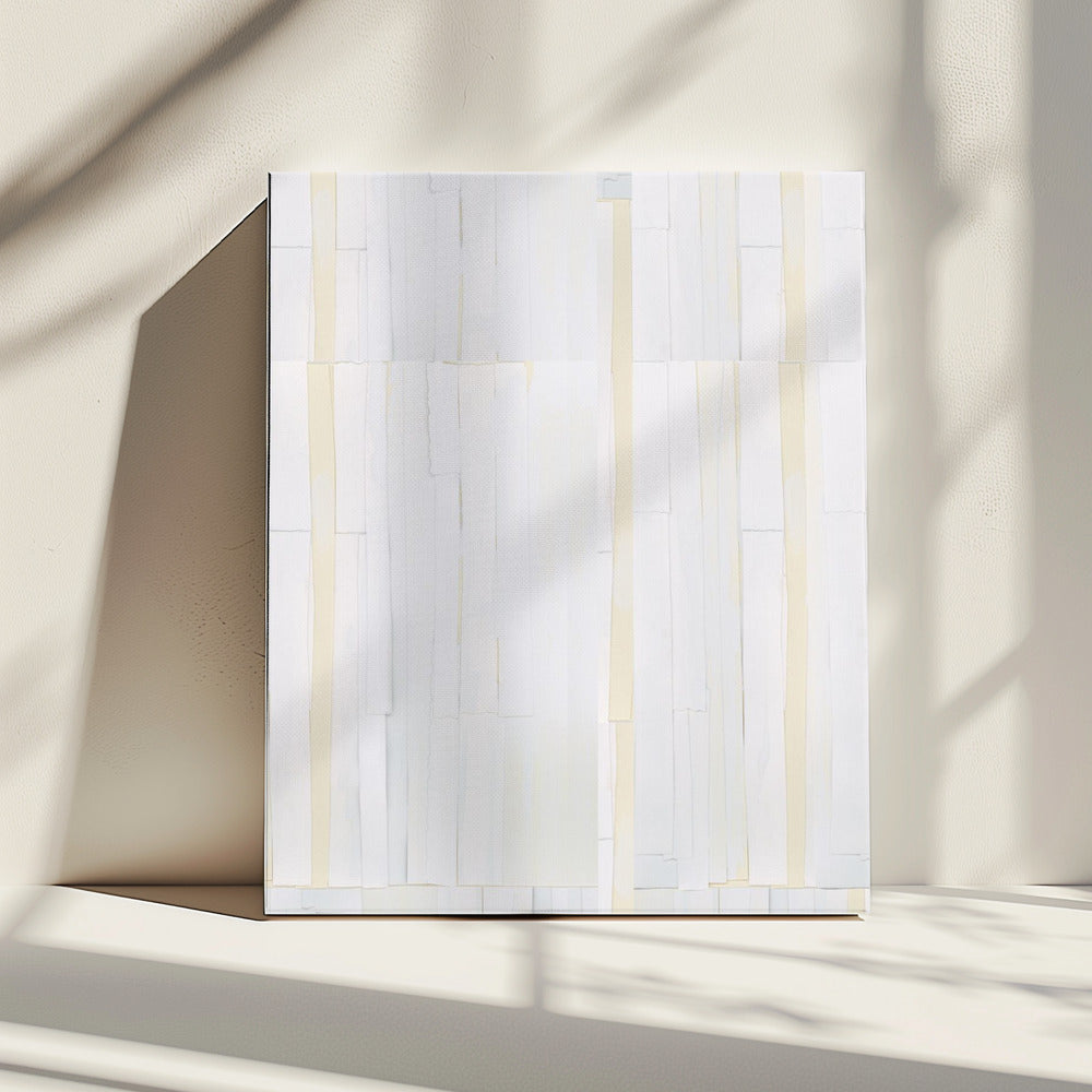 Tactile Wit Op Wit 3 | Canvas