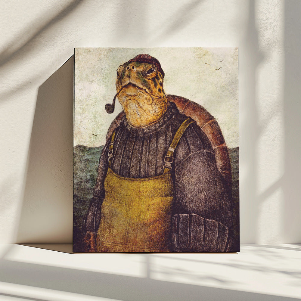 Vintage stijlvolle schildpad | Canvas