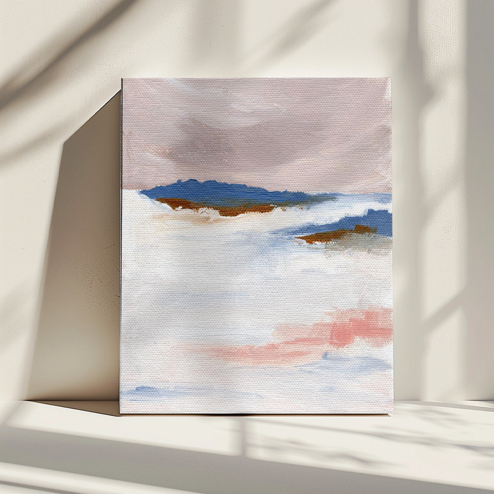 Zachte pasteltinten en gestructureerde penseelstreken | Canvas