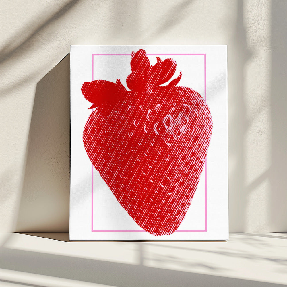 Rode Aardbei | Canvas