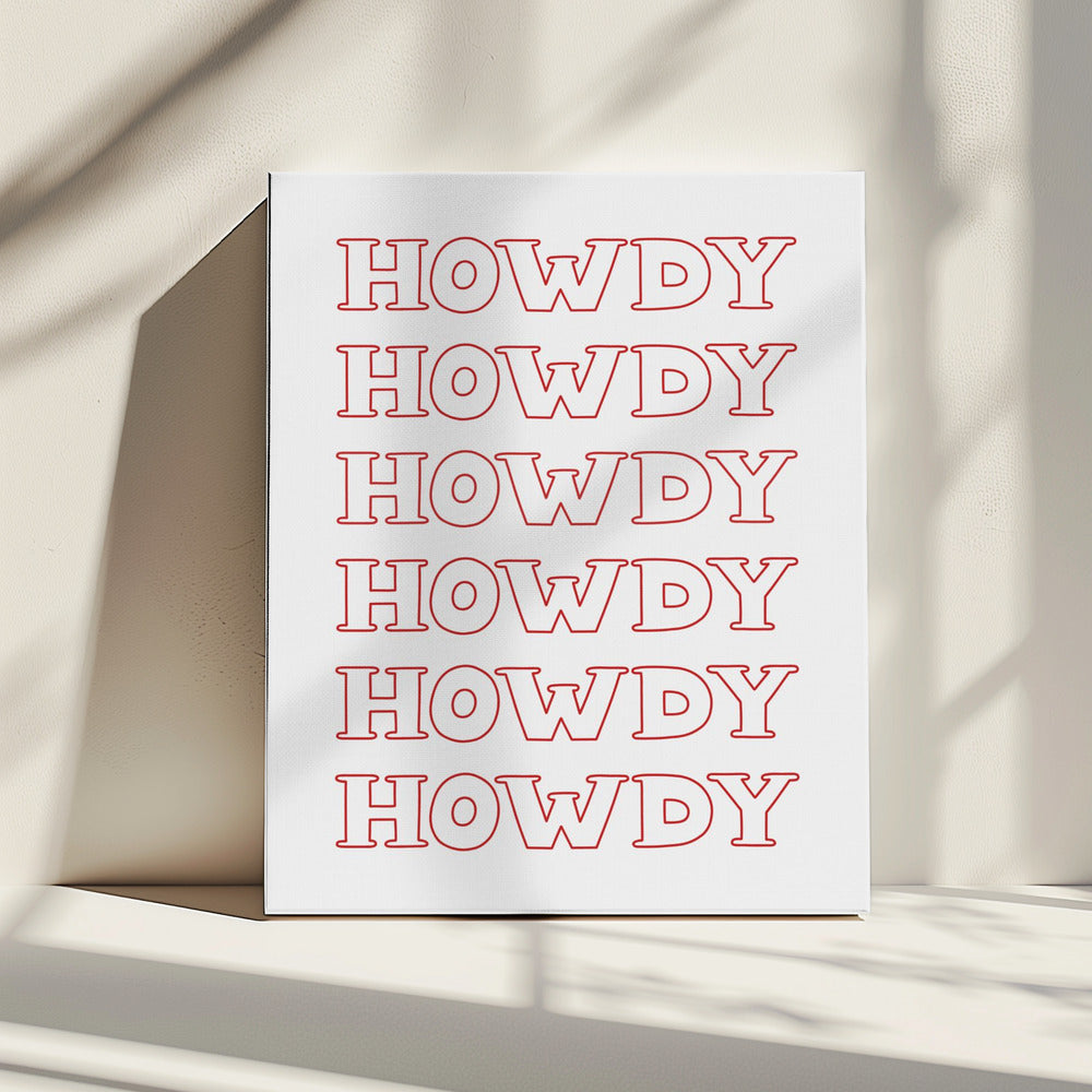 Rode Howdy | Canvas