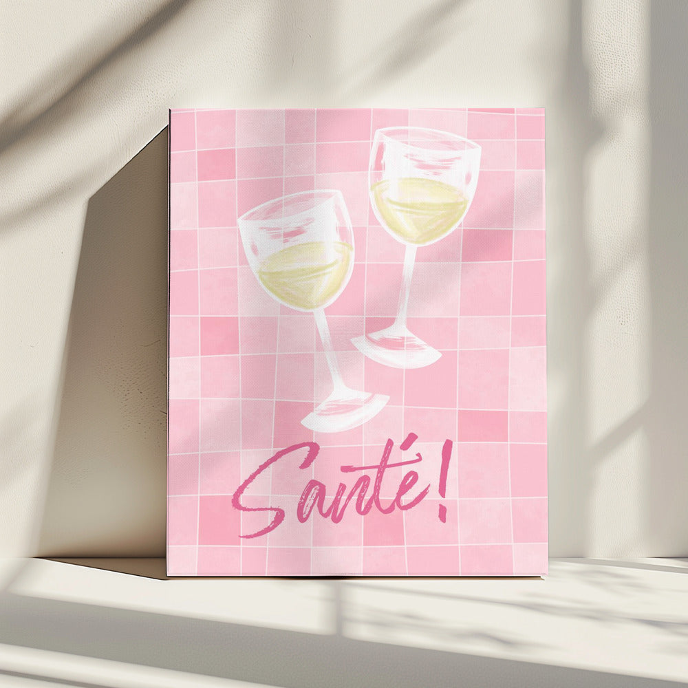 Proost in roze! | Canvas