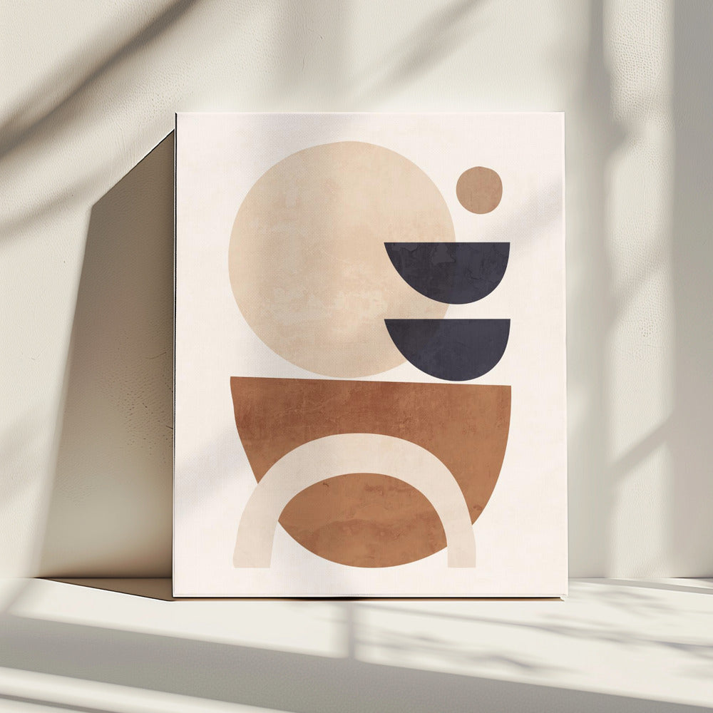 Abstracte minimale vormen | Canvas