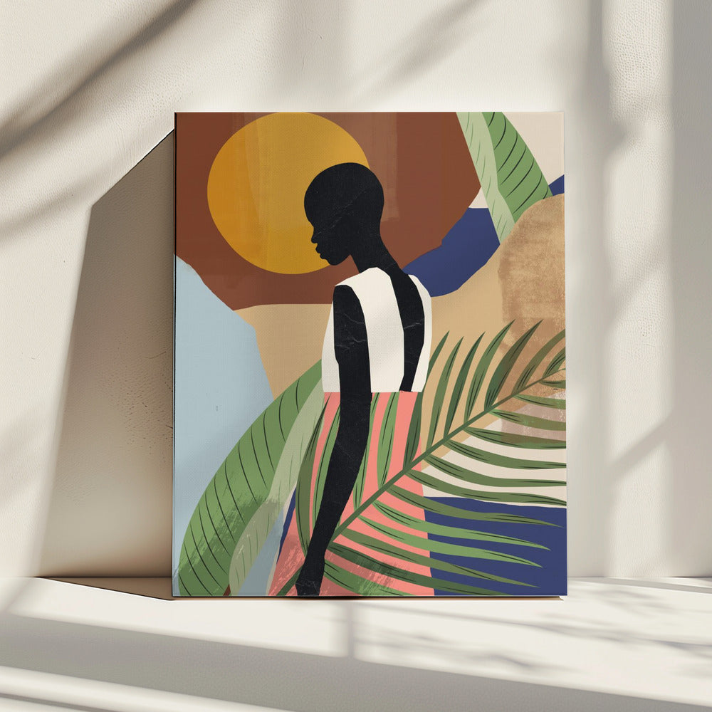 Tropisch meisje vorm | Canvas