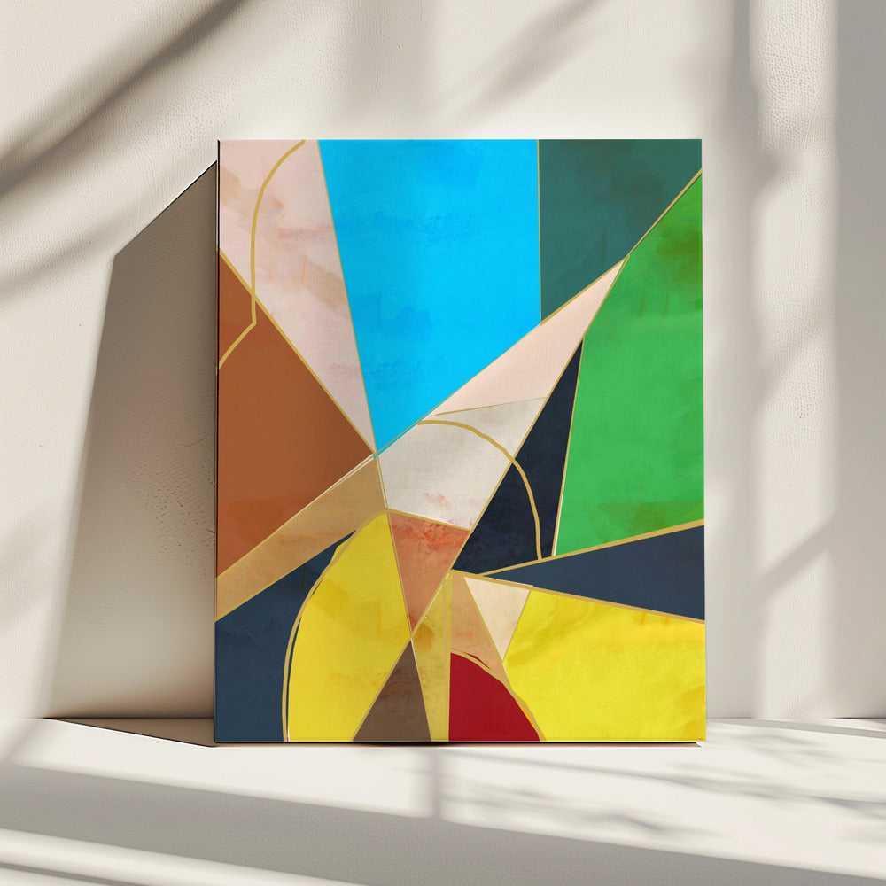 Kleurrijke geometrische vormen | Canvas