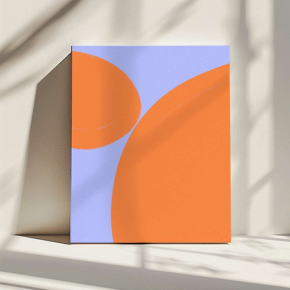 Oranje Harmonie Gelukzaligheid | Canvas