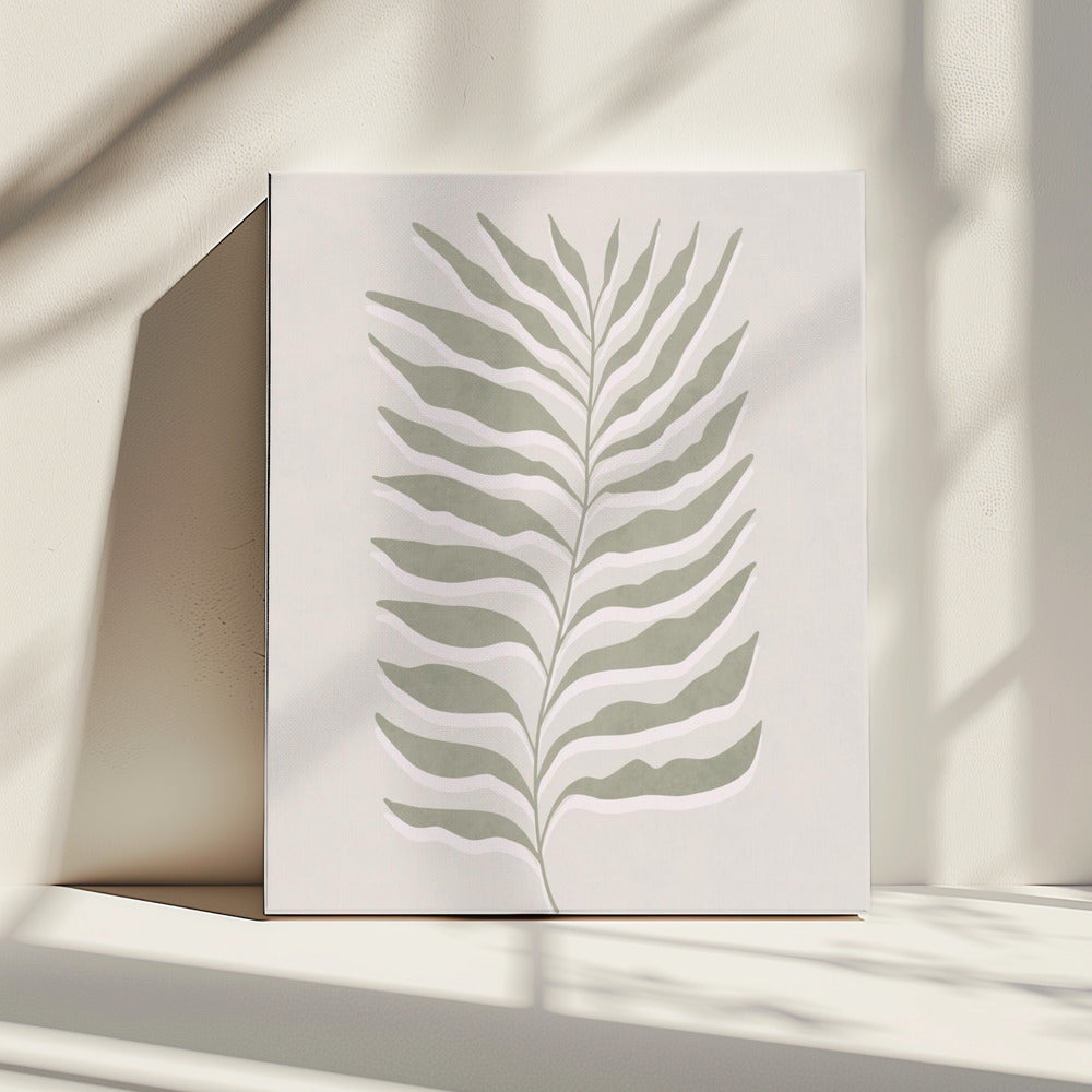 Olijfgroen blad | Canvas