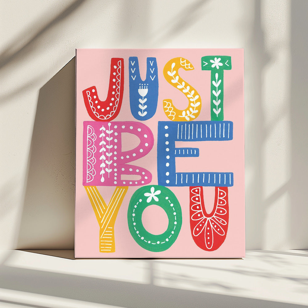 Wees jezelf, stoutmoedig | Canvas
