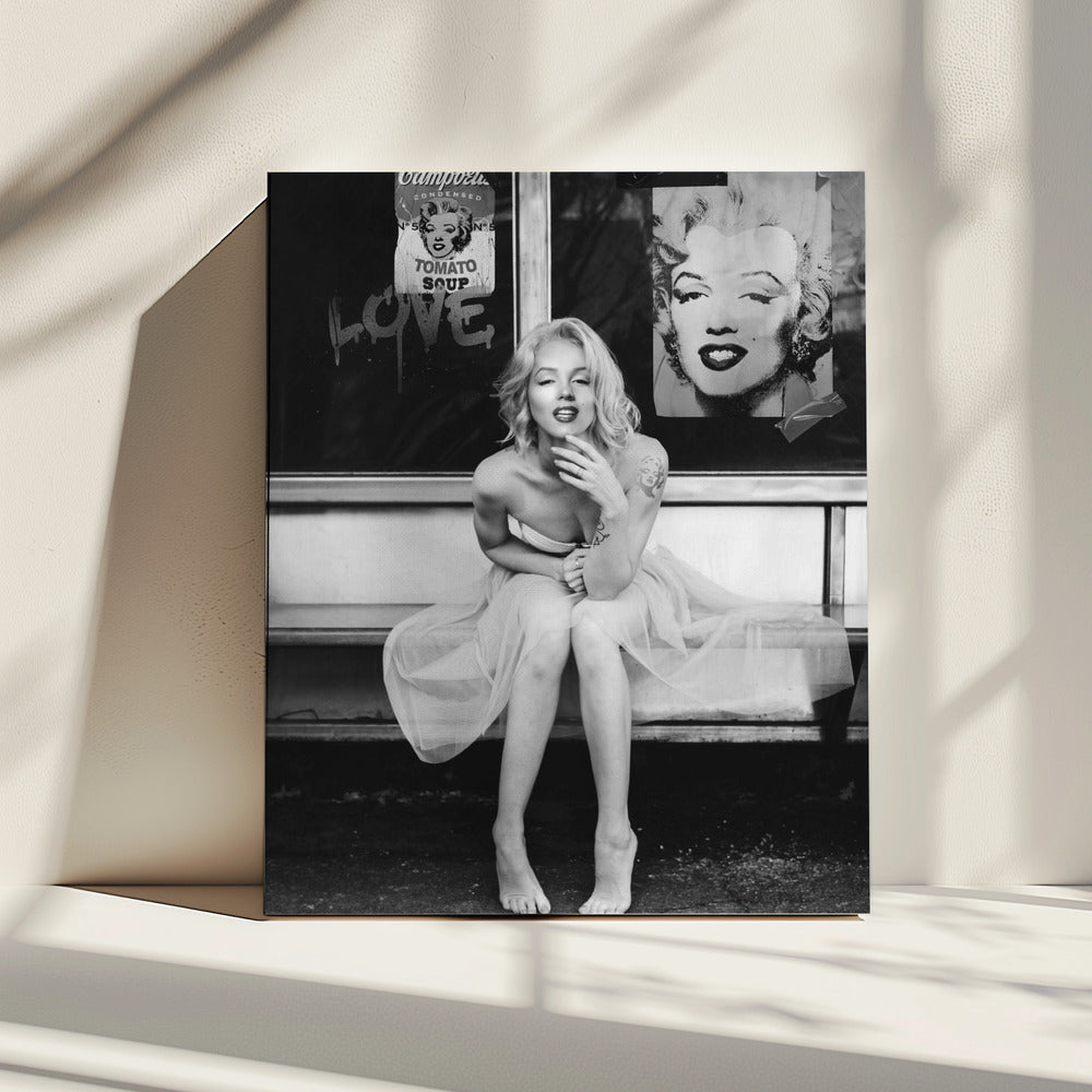 Nieuwe Marilyn Zwart-wit | Canvas