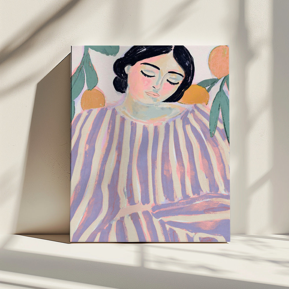 Slapen in strepen | Canvas