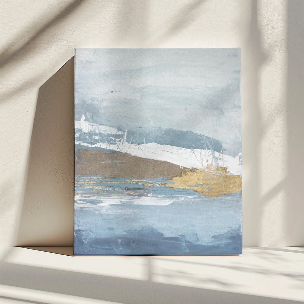Gouden Mist Horizon | Canvas