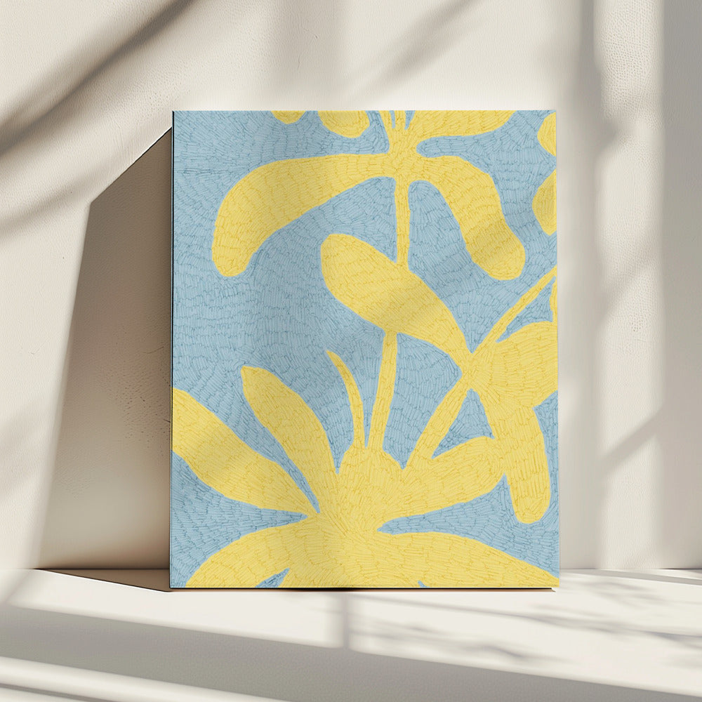 Gouden bloemblaadjes bloeien | Canvas