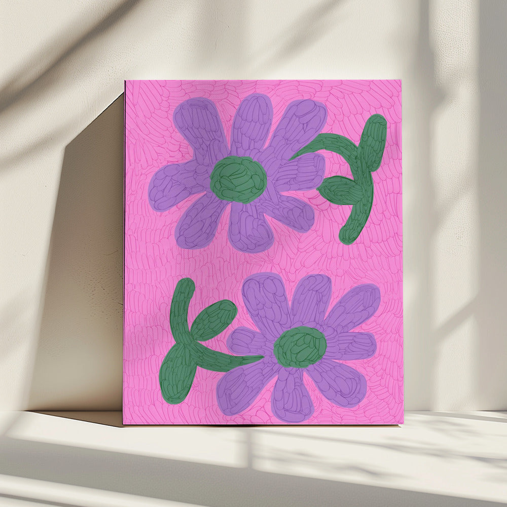 Bloesems in roze | Canvas