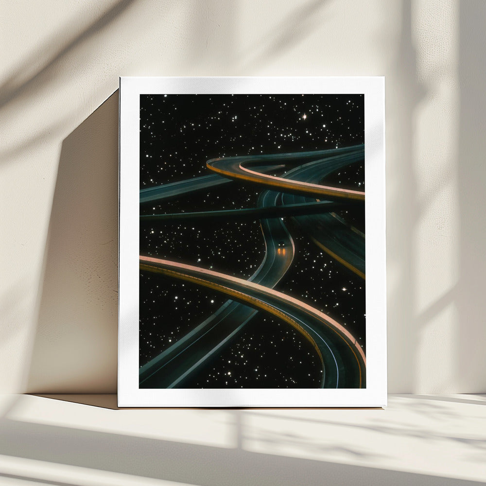 Alleen rijden, denken aan jou | Canvas