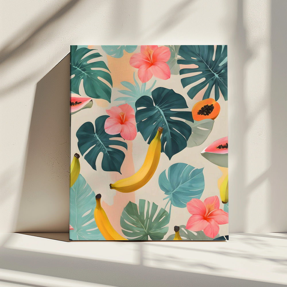 Blijf tropisch, blijf viben | Canvas