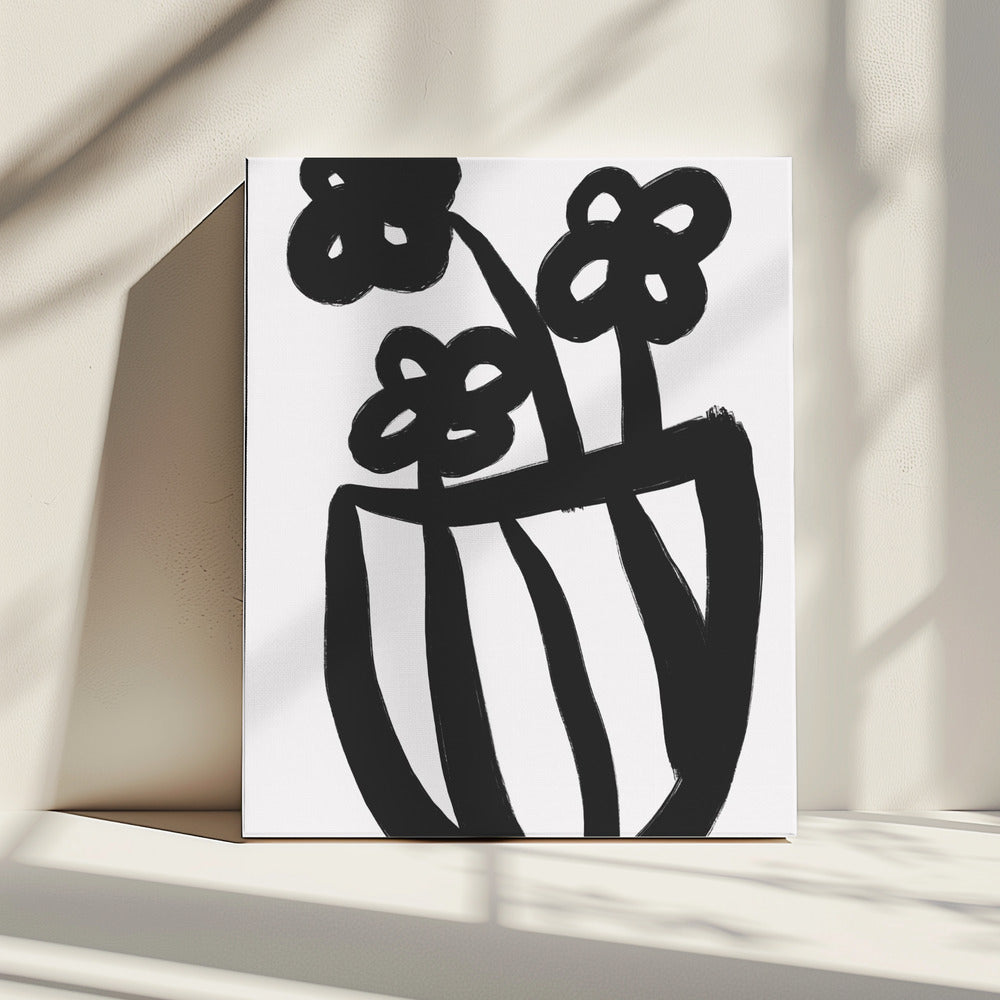 Gedurfde bloesems in vaas | Canvas