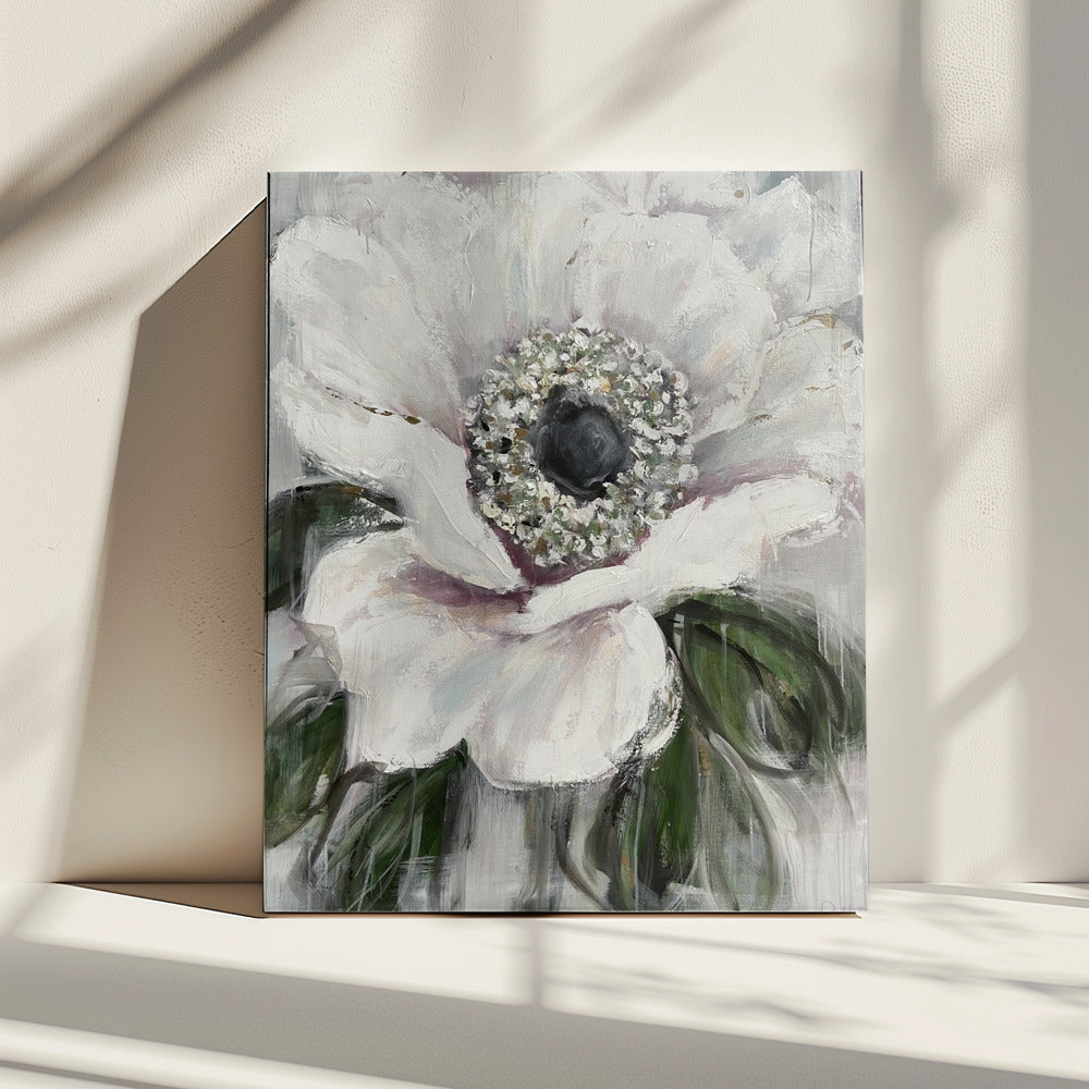 Witte Bloesem Gelukzaligheid | Canvas