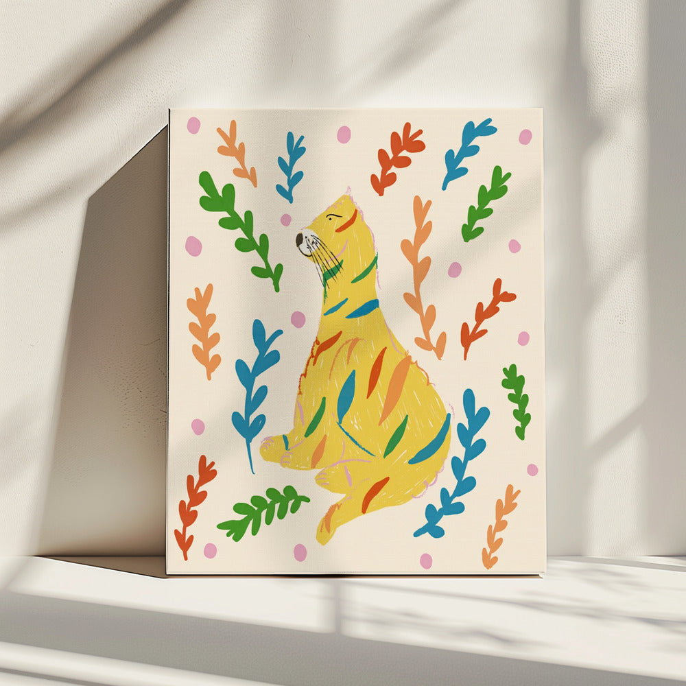 Kleurrijke berendans | Canvas