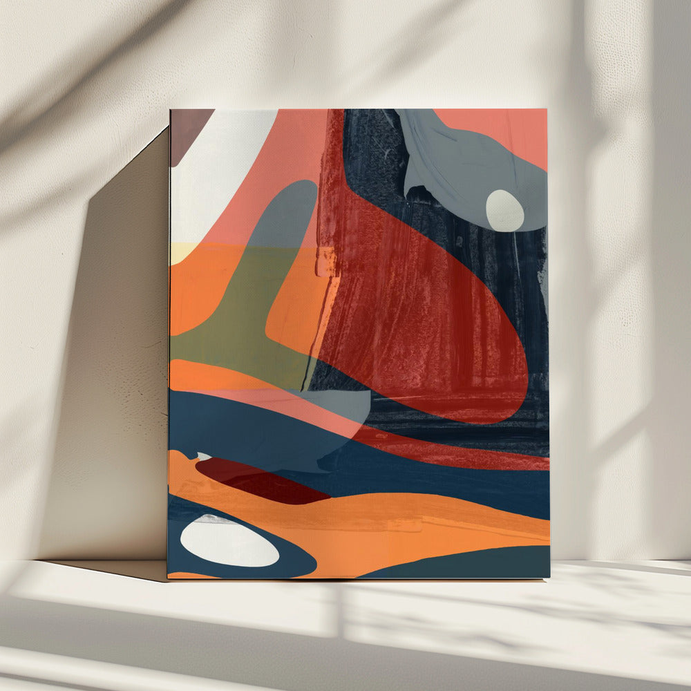 Palet van verschuivend zand | Canvas