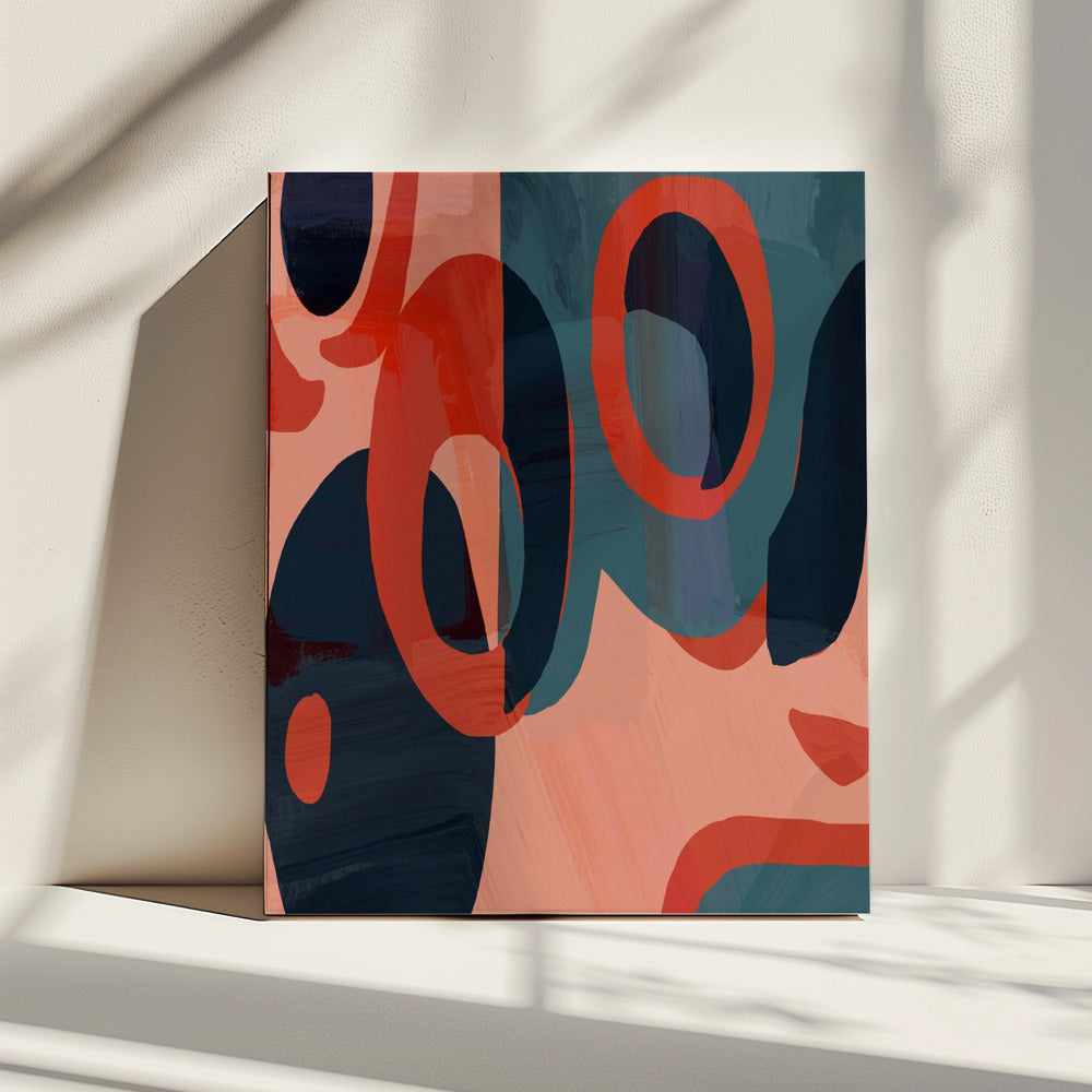 Geometrische vormen en levendige kleuren | Canvas