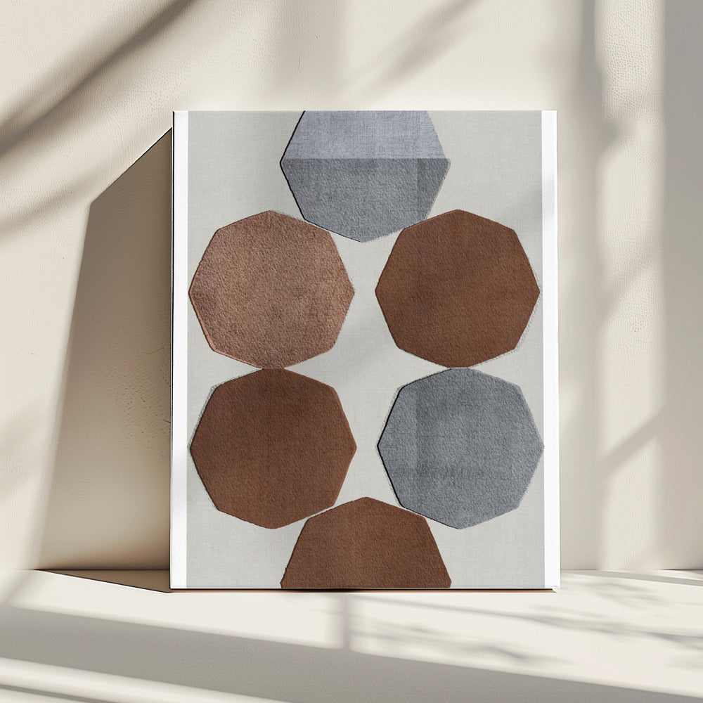 Gefacetteerde aardvormen | Canvas
