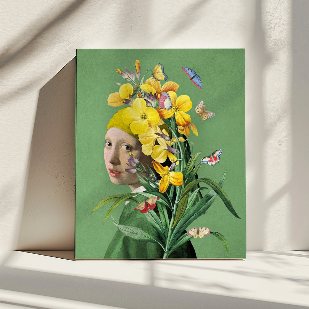 Meisje met de parel, de lente-editie II | Canvas