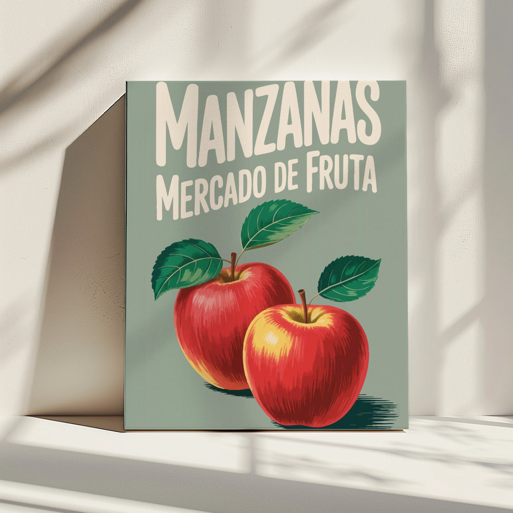 Levendige rode appels | Canvas