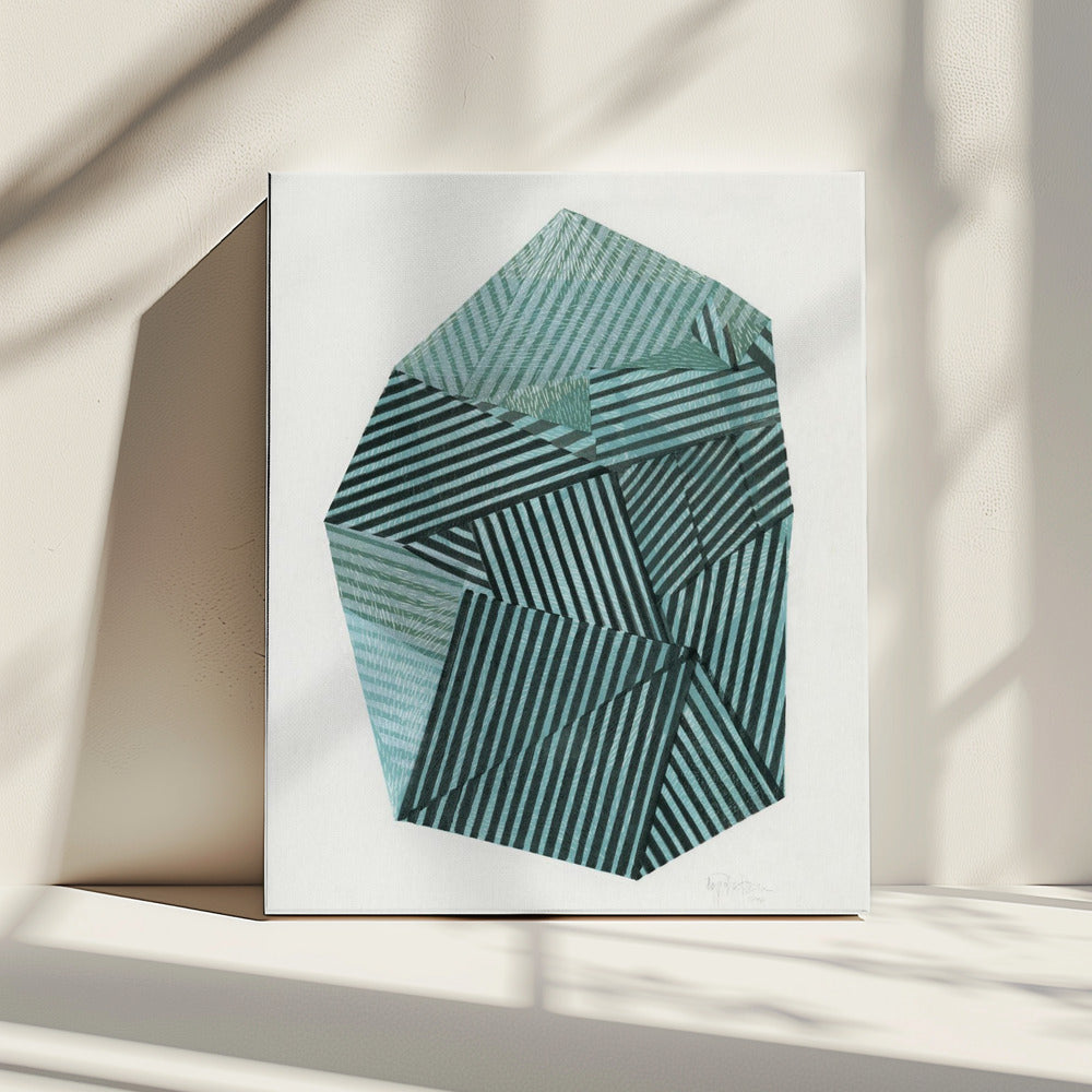 Gestreepte steen II. | Canvas