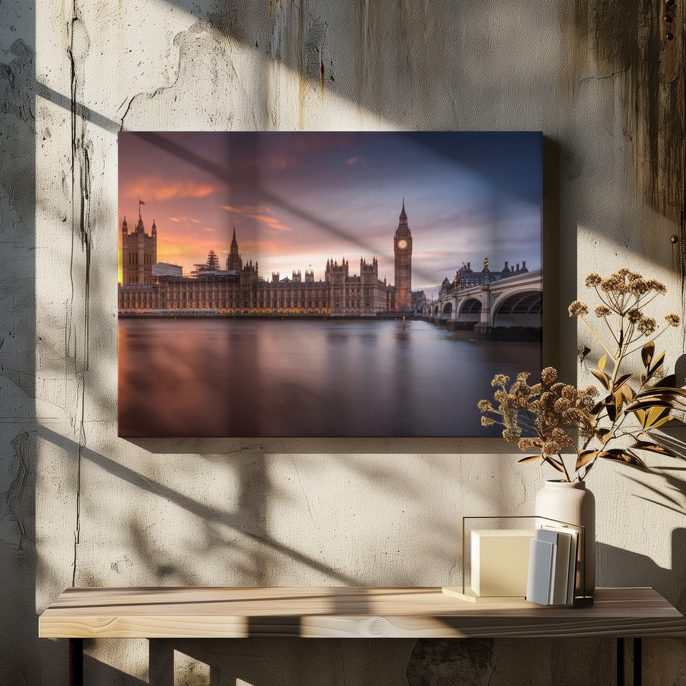 London Palace of Westminster Sunset | Canvas