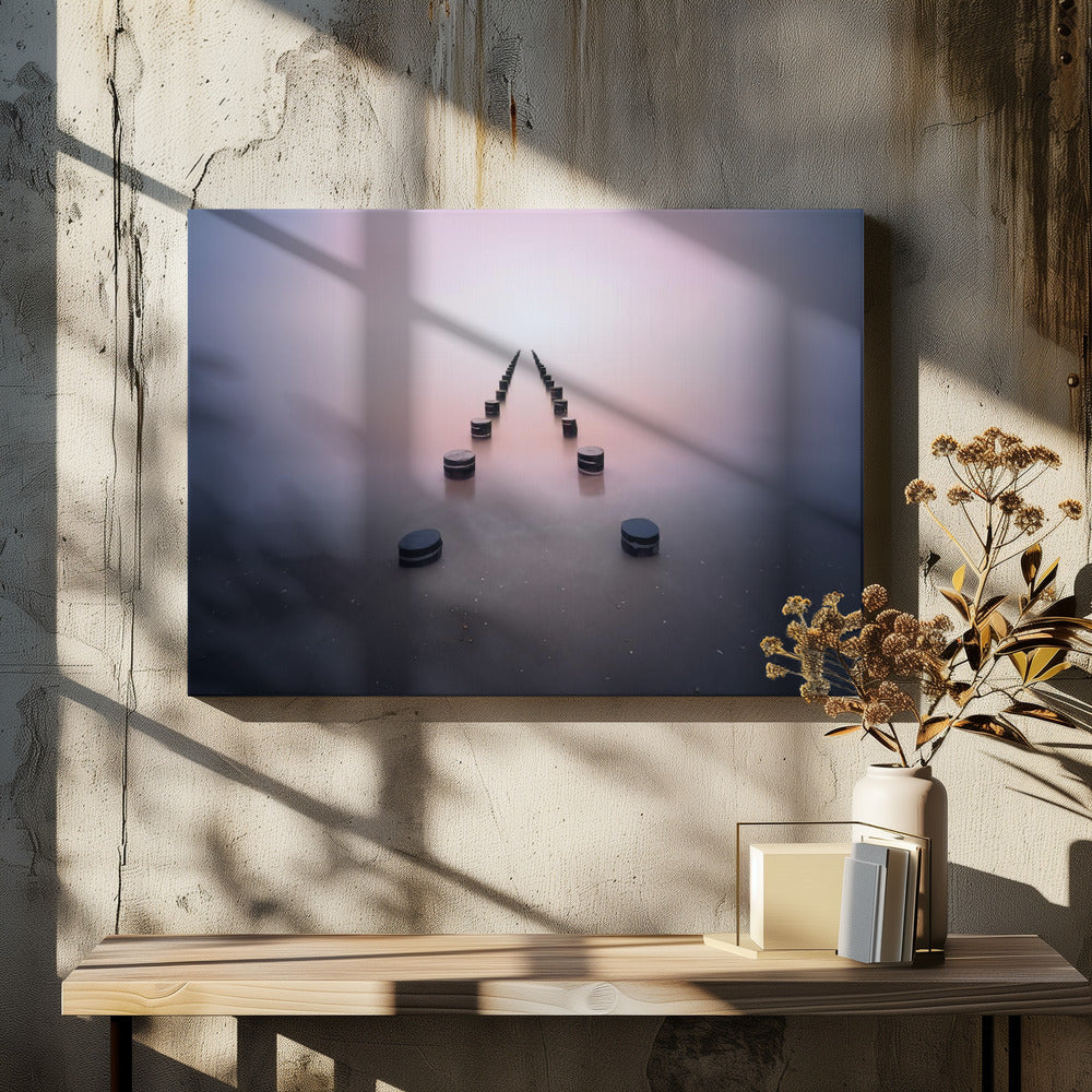 Alleen in de stilte | Canvas