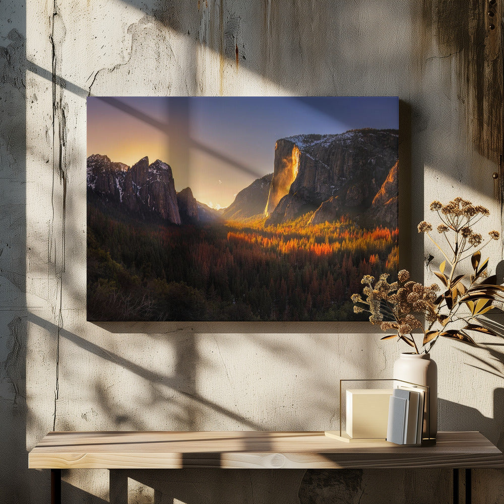 Yosemite Vuurval | Canvas