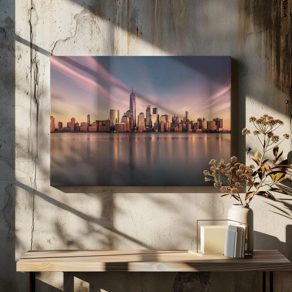 Gouden Manhattan | Canvas