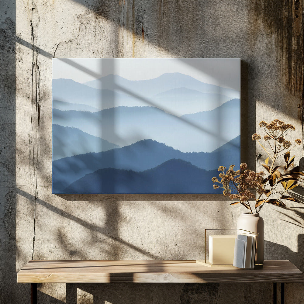 Blauwe Golven | Canvas