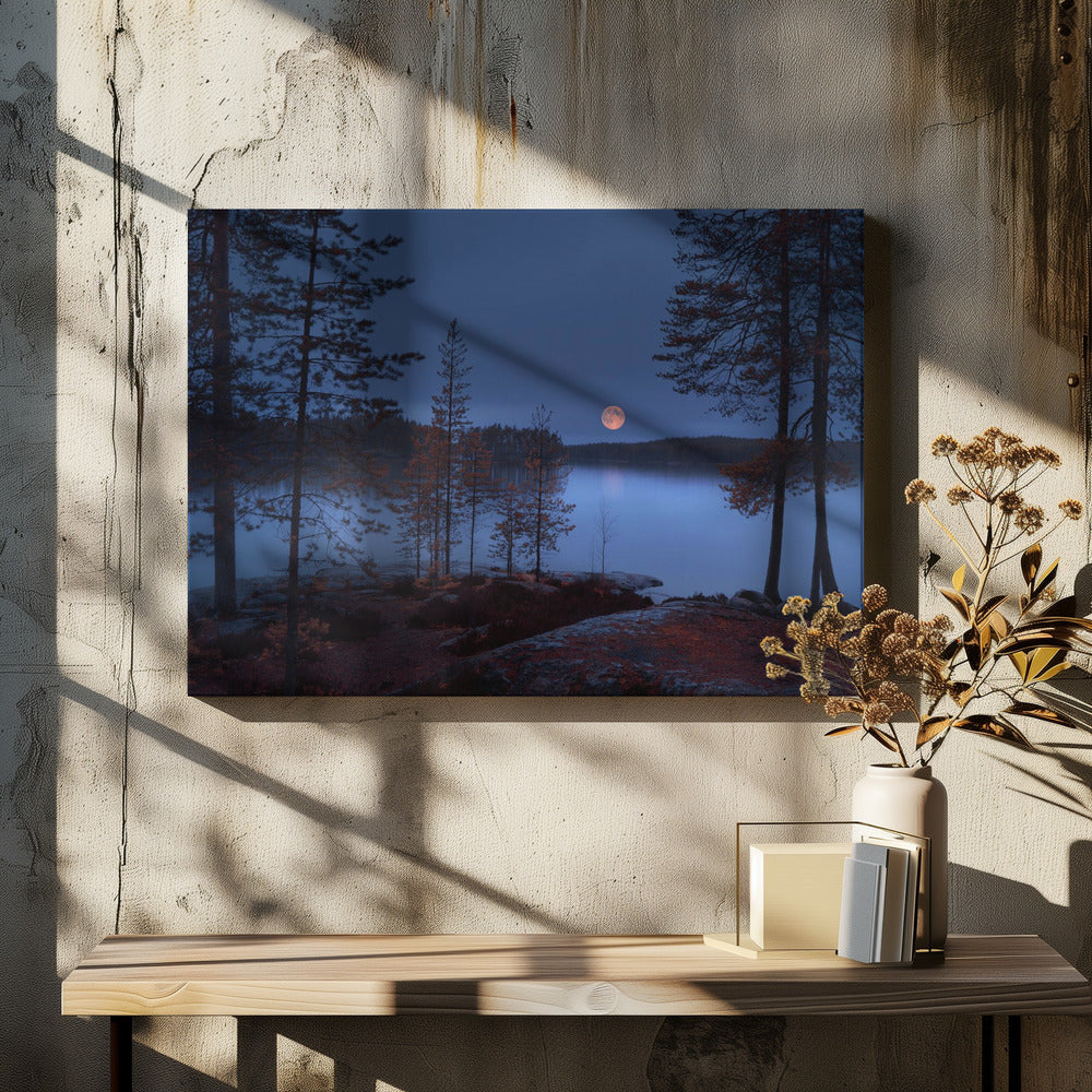 Rode Maan | Canvas