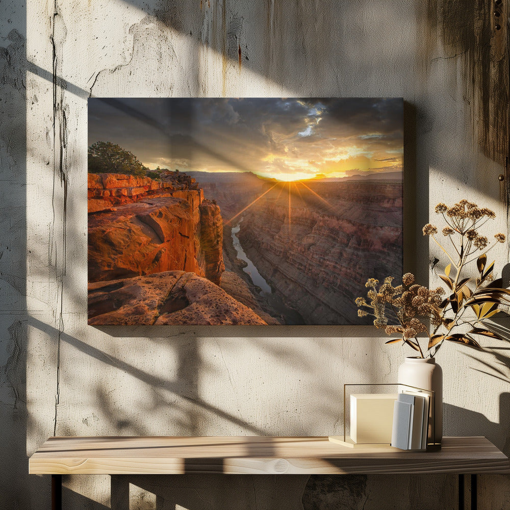 Zonsopgang boven de Grand Canyon | Canvas