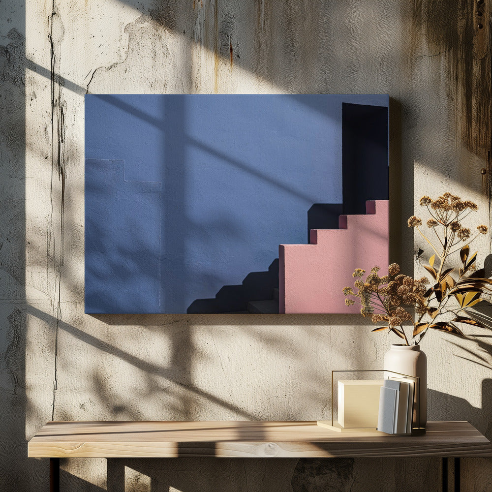 Muurschildering Rood #3 | Canvas