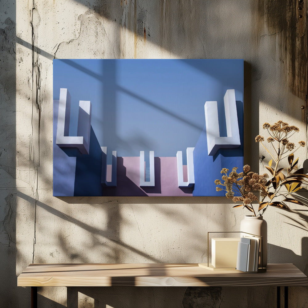 Muurschildering Rood #5 | Canvas