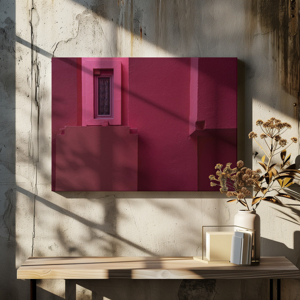 Muurschildering Rood #13 | Canvas