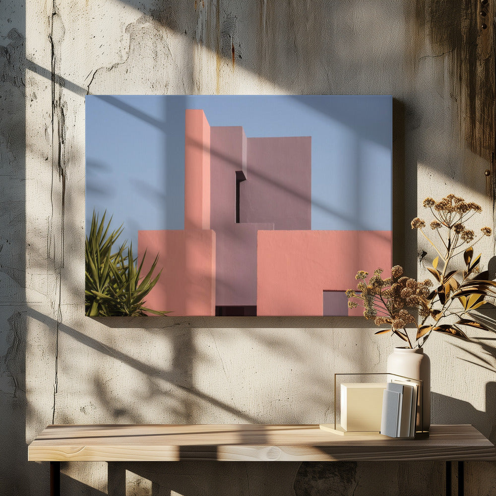 Muurschildering Rood #49 | Canvas