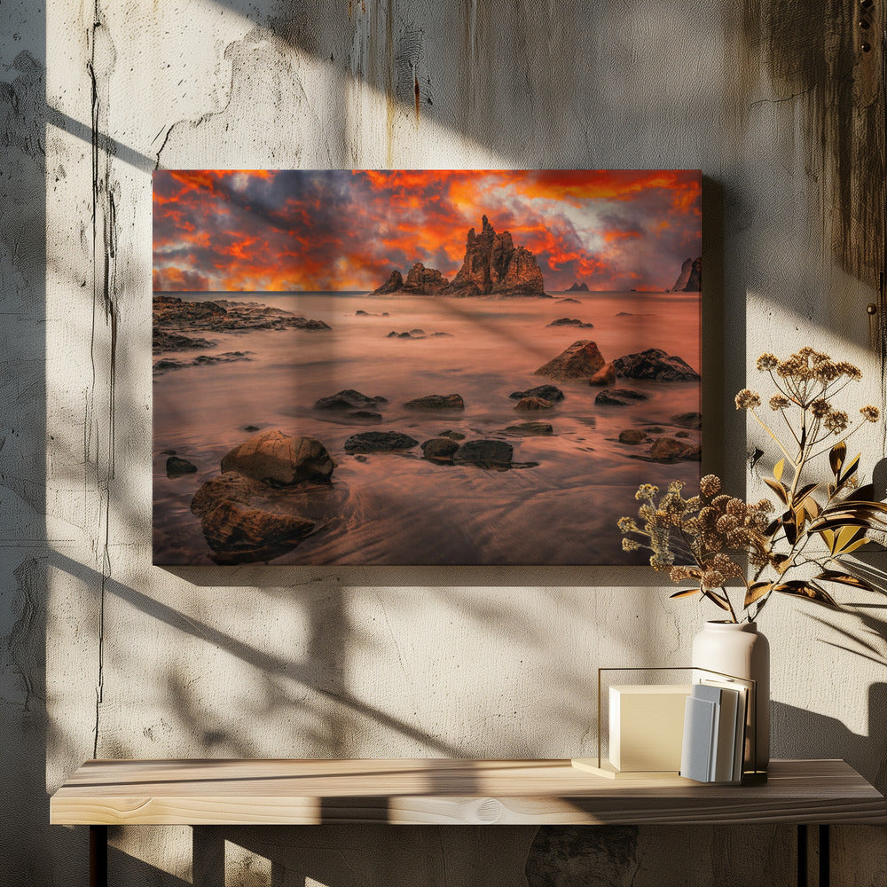 Canarische zonsondergang | Canvas