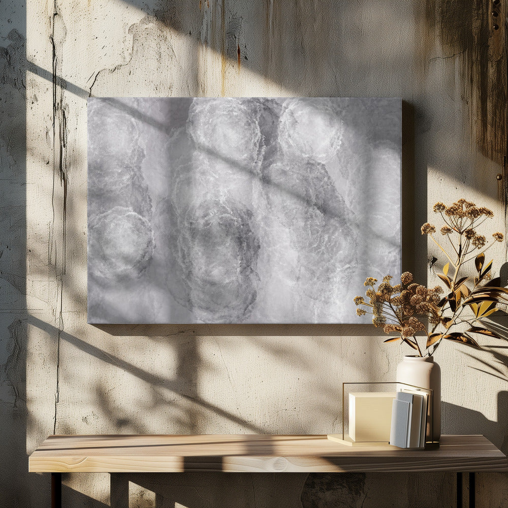Monochroom marmer textuur | Canvas