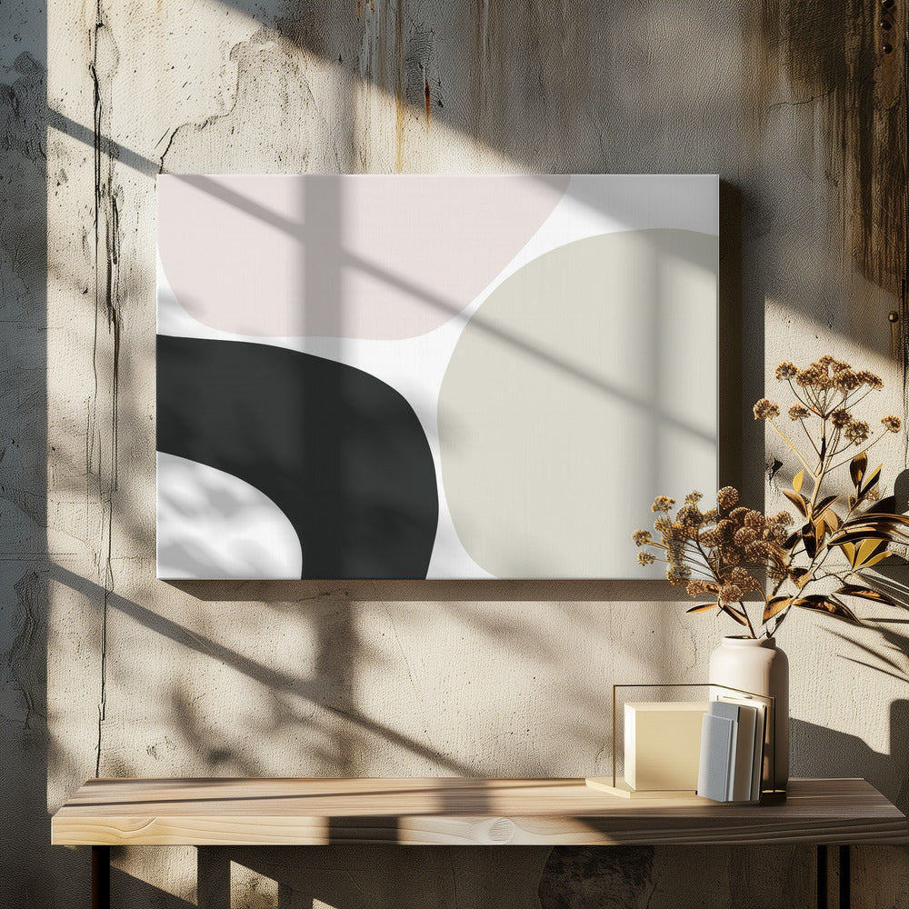 Rustige vormen stromen | Canvas