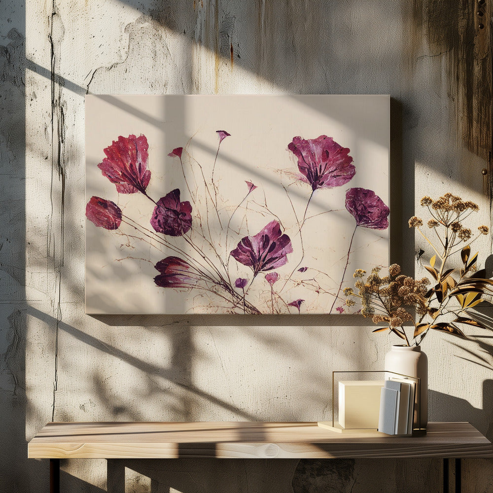 Crimson Bloom Dans | Canvas