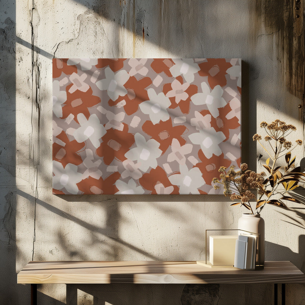 Rustiek bloesemveld | Canvas