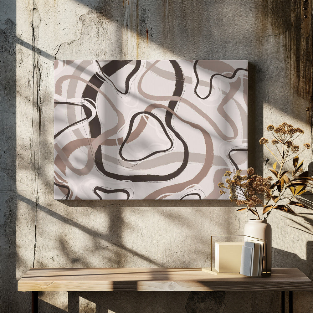 Gebogen paden | Canvas