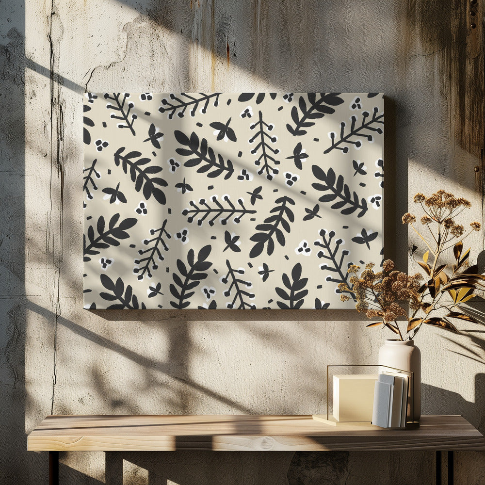 Bladrijke grilligheid | Canvas