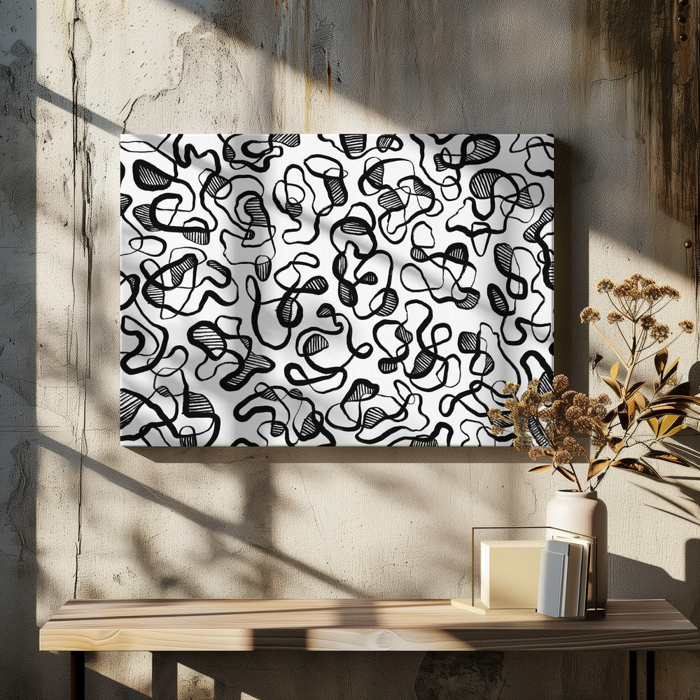 Chaotische wervelwinden | Canvas